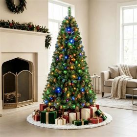 7 FT Pre-Lit Artificial Christmas Tree with 500 Dual Color LED Lights