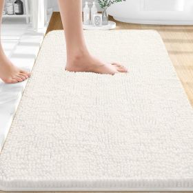 Bathroom Rugs 30x20, Extra Soft Absorbent Chenille Bath Rugs, Rubber Backing Quick Dry, Machine Washable Bath Mats for Bathroom Floor, Tub and Sh