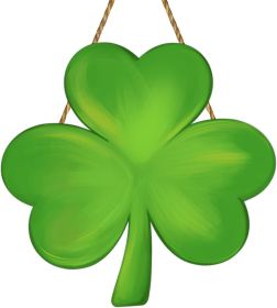 St Patricks Day Wreath St Patricks Day Door Decorations Shamrock Decorations Shamrock Wreath Hanging Sign Wooden Front Door Hanger for Porch Wall