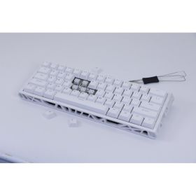 NC61 Magnetic Shaft Single-Mode Mechanical Keyboard (Option: White front engraving)
