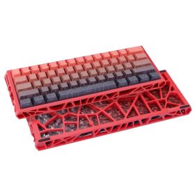 NJ61 Hollow Single-Mode Mechanical Keyboard (Option: Red)