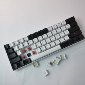 KL61 Single-Mode Mechanical Keyboard (Option: White Black Red switches)