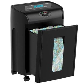 Woolsche Paper Shredder, 16-Sheet Cross Cut With 4.76-Gallon Pull Out Basket, P-4 Security Level, 3-Mode Design Shred Paper And CD/Credit Card, D (Option: LYCD290P15B)