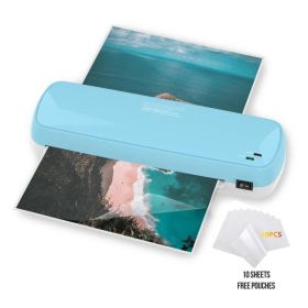 Laminator Machine With 10 Sheets - Fast Warm-Up For A4/A5/A6 Documents & Photos - Office, School, Home Use - Teacher Supplies & Organization Esse (Option: Blue)