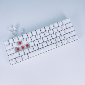 KL61 Single-Mode Mechanical Keyboard (Option: White Red Switch)