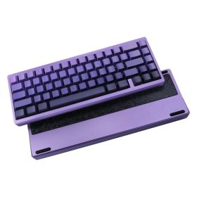 Aluminum Block 65-Key Tri-Mode Mechanical Keyboard (Option: Orchid Purple)