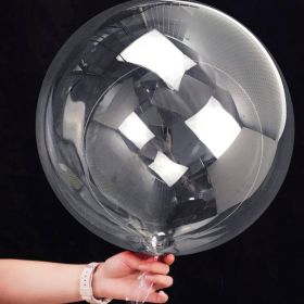 20 Inch Bobo Balloons Bubble Balloons 10 Pcs Clear Bobo Balloon Large Transparent Bubble Balloon For Christmas Wedding Birthday Party Decoration (Option: White)