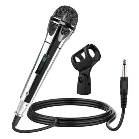 5 CORE Microphone Dynamic Vocal Handheld Mic Cardioid Unidirectional Microfono W On Off Switch + XLR Audio Cable For Singing Karaoke Public Speak (Option: White)