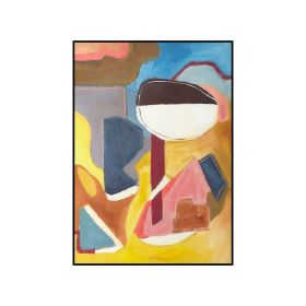 Abstract Colorful Geometric Graphic Canvas Painting Scandinavia Styles Wall Art Picture Posters  for Living Room Home Decor (size: 70x140cm)