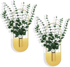 2 Pcs Boho Wall Decor Hanging Planters for Indoor Plants (Material: Iron, Metal, Plastic)