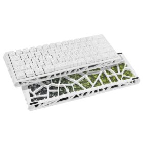 NJ61 Hollow Single-Mode Mechanical Keyboard (Option: White)